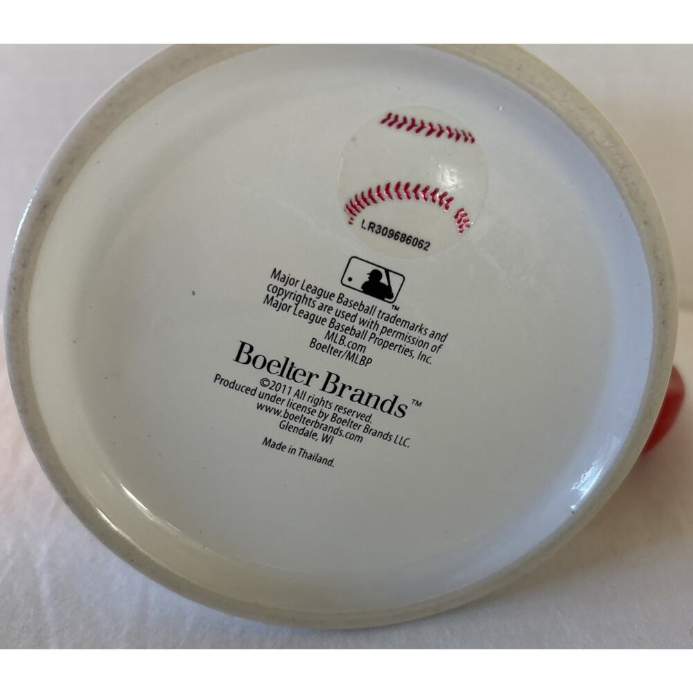 Boston Red Sox Sculpted Ceramic Tankard Mug by Boelter Brands Official Sticker - Picture 6 of 11